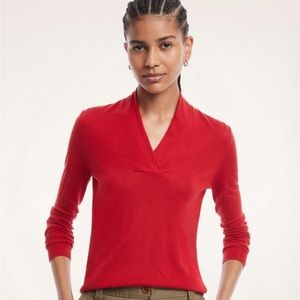 Brooks Brothers Silk-Cashmere Shawl-Collar Sweater